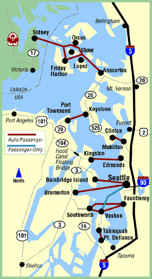 Ferry and Road Map