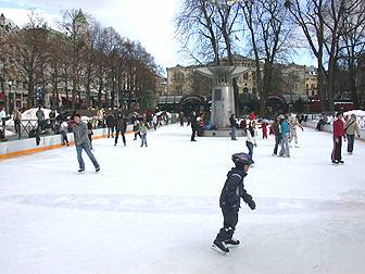 outdoor ice rink portrait