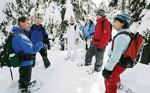 Snowshoeing at Mt. Bachelor