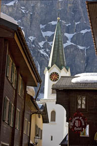 Clocktower in Leukerbad