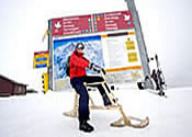 Snow bike in Switzerland