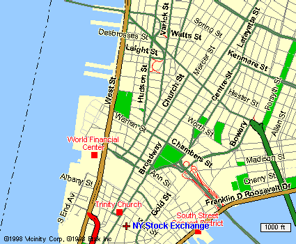 Lower Manhattan Map