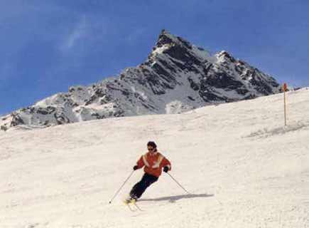 Skiing at Galtur