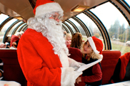 Santa on the train