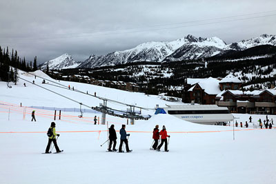 Above the intermediate Swift Current Chair at Big Sky