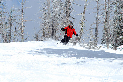 Idaho skiing, getting healthy