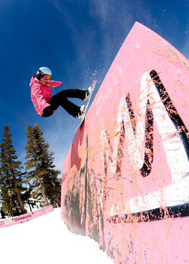 Mammoth inbound terrain park