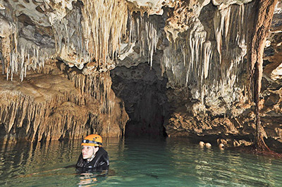 Riviera Maya Rio Secreto cavern formations