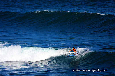 Surfing north of Hilo