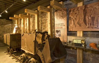 Park City Museum, mine cars