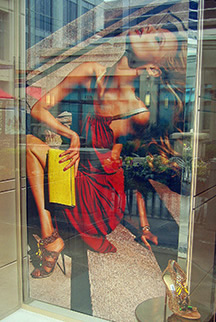 Jimmy Choo window display