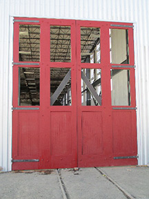 Engine house doors