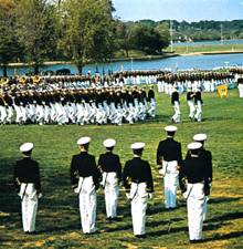 Navy cadets on parade