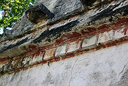 Chicanna structure paint remnants