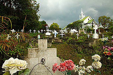 Hawaii Big Island cemetary