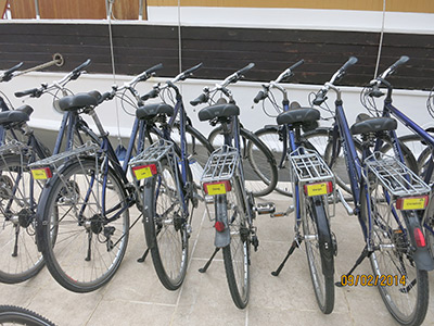 Croatia, bikes ready to ride