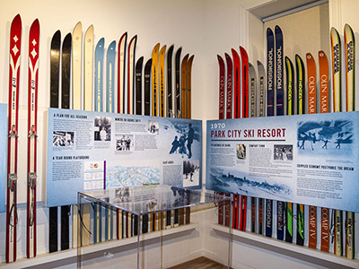 Park City Museum, old skis