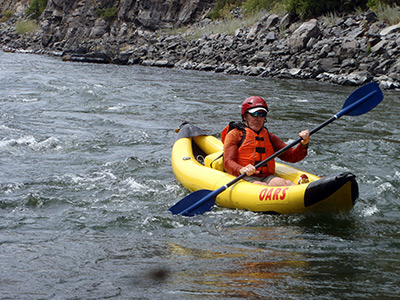 Hells Canyon rubber duckie boat