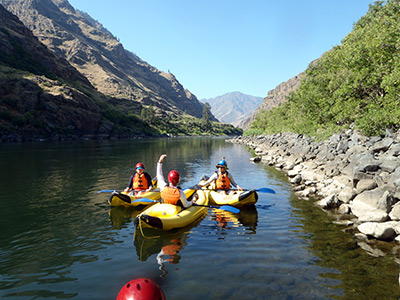 Hells Canyon Snake River paddlers