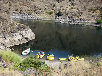 Hells Canyon Snake River rest stop