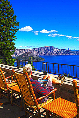 Crater Lake deck view