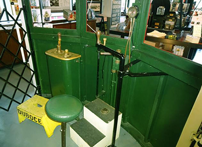 San Francisco Railway Museum, inside motorman's platform