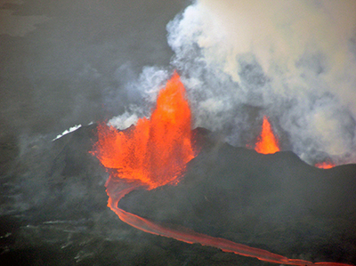 Volcano closeup