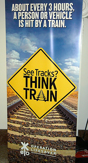 Track safety poster