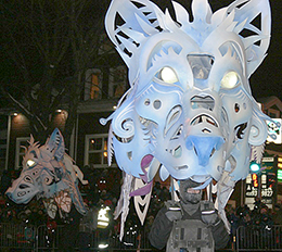 Quebec Winter Carnival light parade