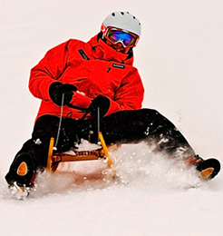 Le Massif sled run