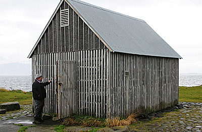 Iceland fish-drying house