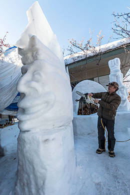 Snow sculpture Idaho