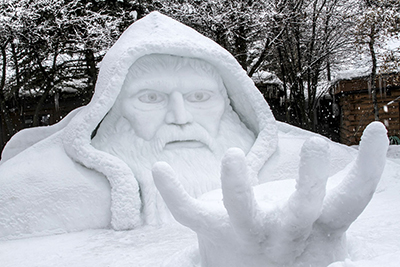 Snow sculpture McCall Idaho