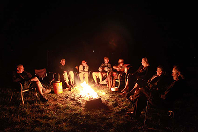 Condor Kids campfire