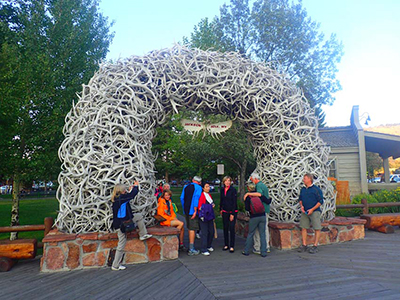 Jackson Hole antler arch