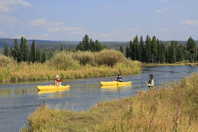 Teton Valley fly fishing canoes