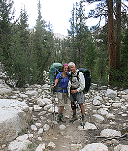 Author and daughter meet on the John Muir Trail