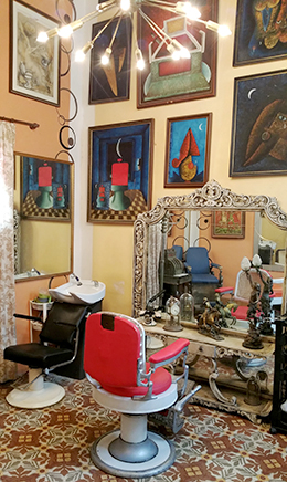 Cuba, barber shop