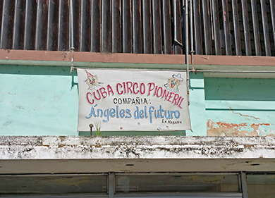 Cuba, circus sign