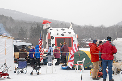 Maine Winterfest camping out