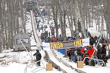 Maine Winterfest Toboggan chute