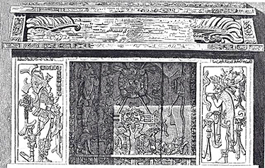  Palenque temple cross interior