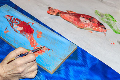 Fish painting