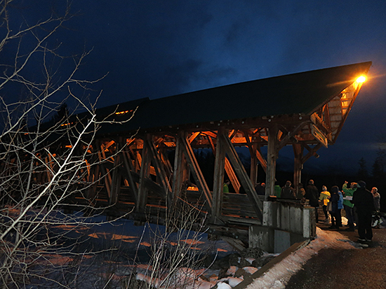 Kicking Horse pedestrian bridge