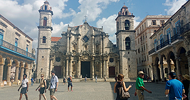 Cathedral Plaza in Old Havana