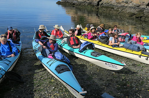 San Juan Islands kayaking launching