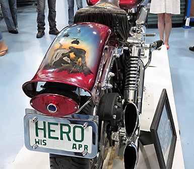 Motorcycle ride HERO license plate