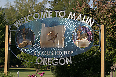 Malin entry sign by author's son