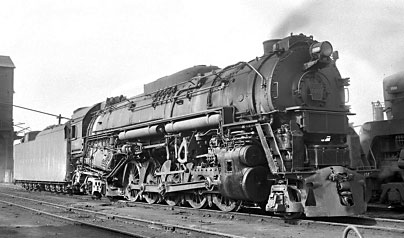 Pensylvania RR J-1 Texas Type 2-10-4 steam freight locomotive