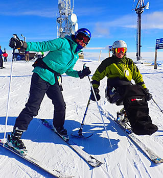 Bogus Basin sit-skier